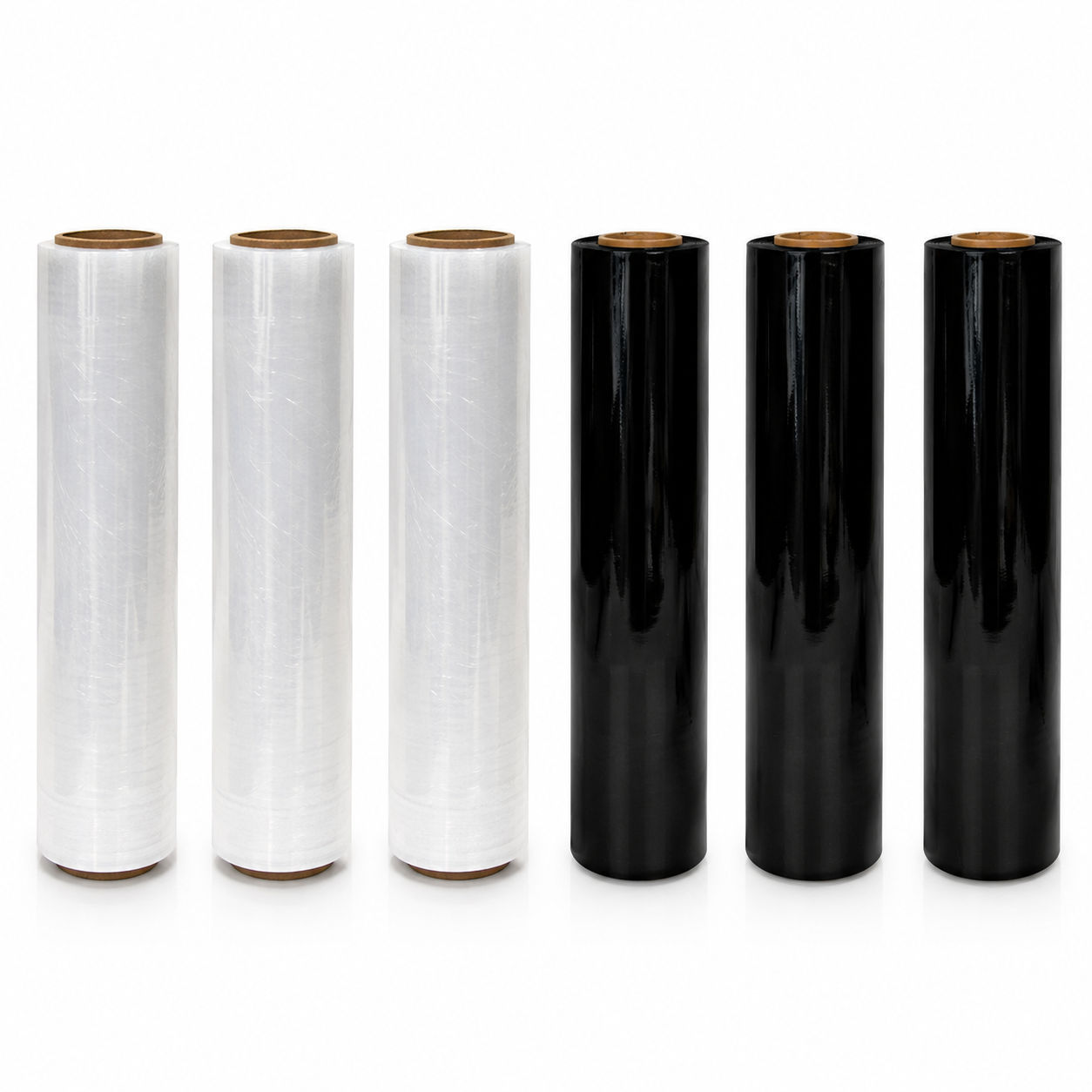 Clear and black stretch film single roll 500mm — TOOLS HERE & Co.