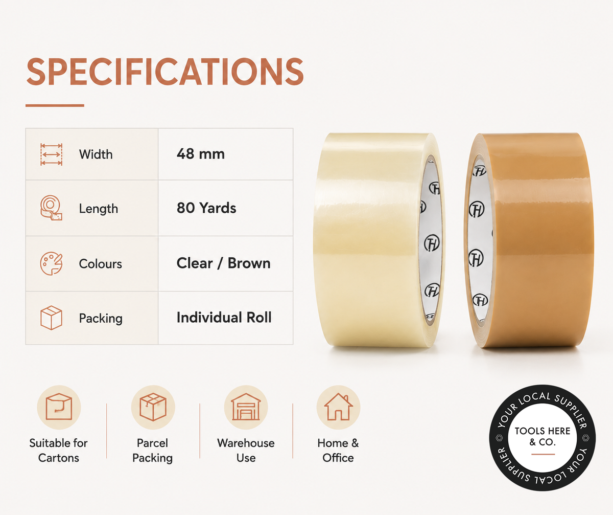 OPP Packing Tape 48mm × 80 Yards