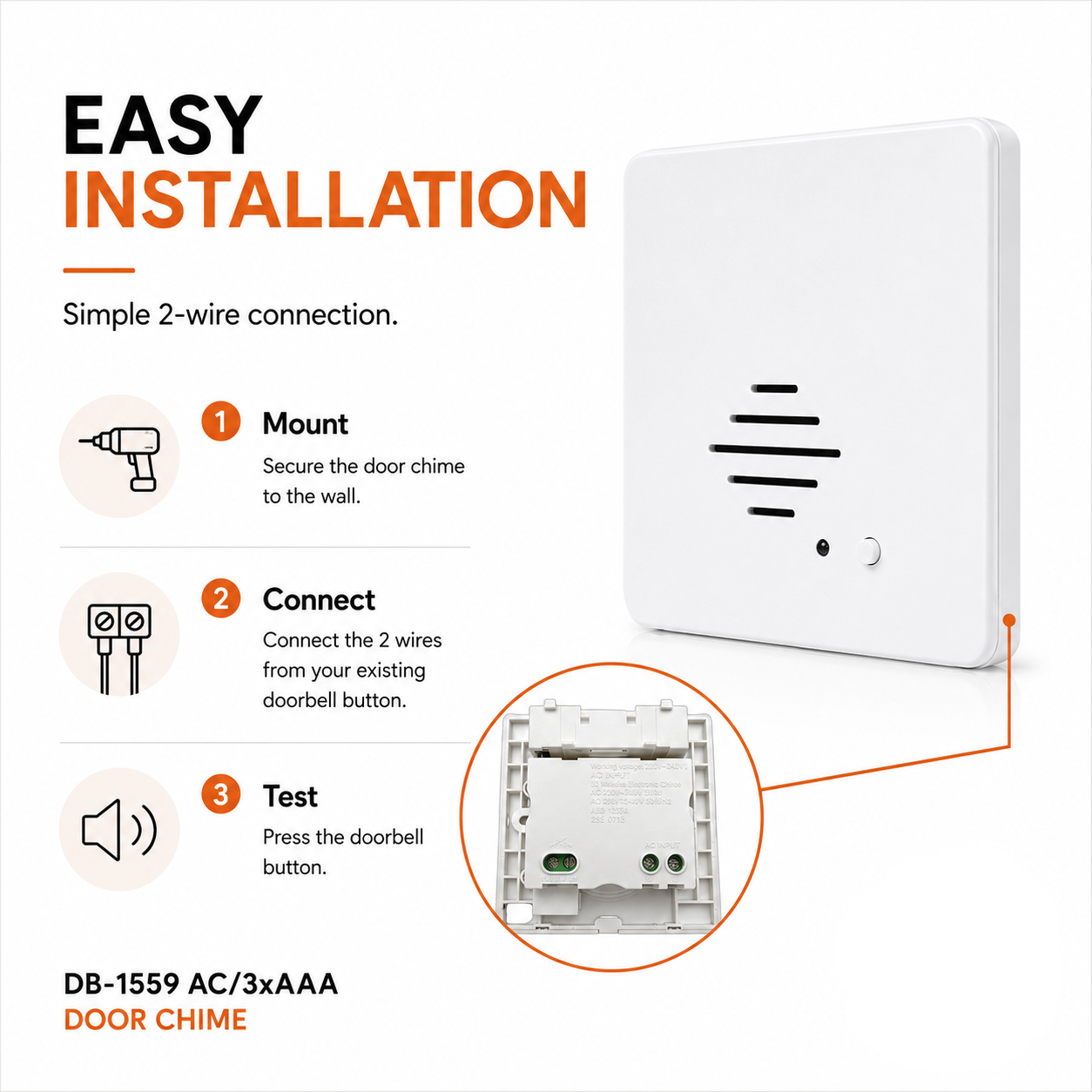 CCM DB-1559 Wired Door Chime